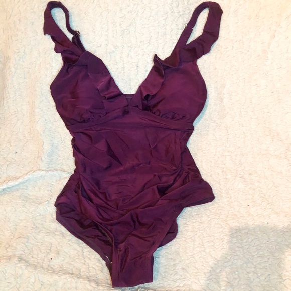 COPY - EUC Kona Sol ruffled eggplant colored one … - Picture 3 of 7